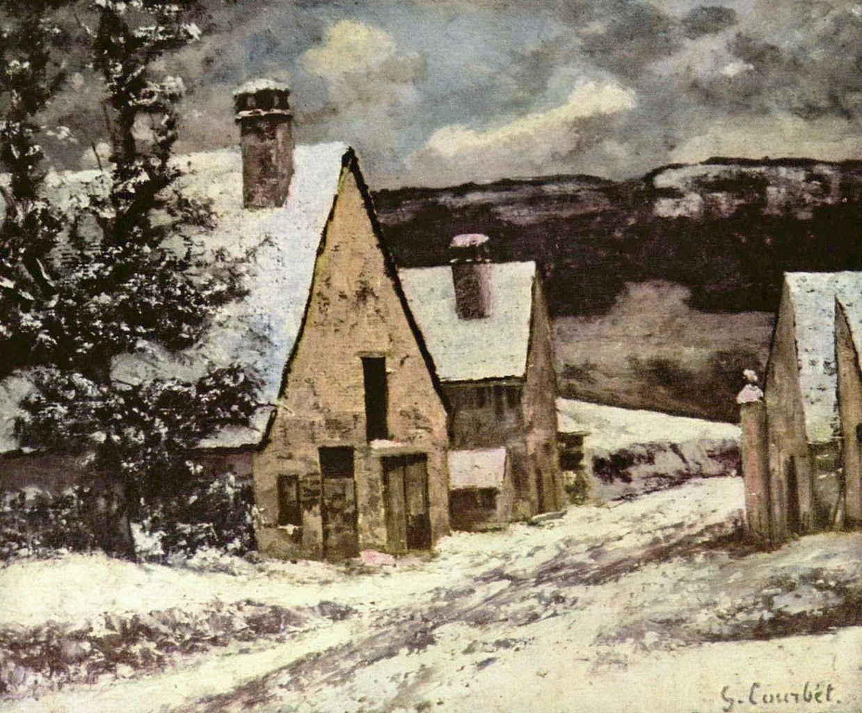 Strada del villaggio in inverno - Städelsches Kunstinstitut e Galleria municipale
